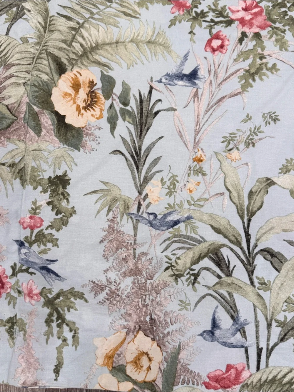 Pottery Barn Marlena Floral Botanical Euro Pillow Covers Cotton Traditional